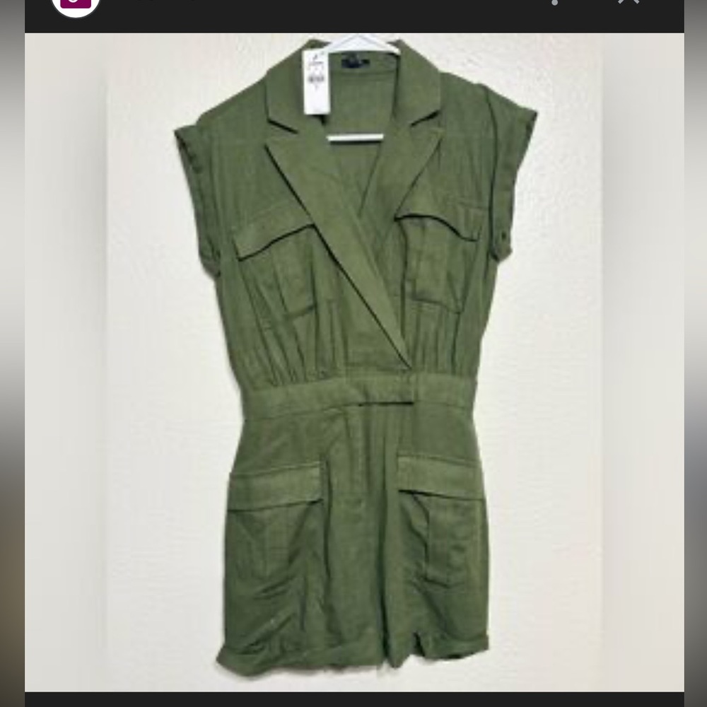 NWT Express Linen blend romper